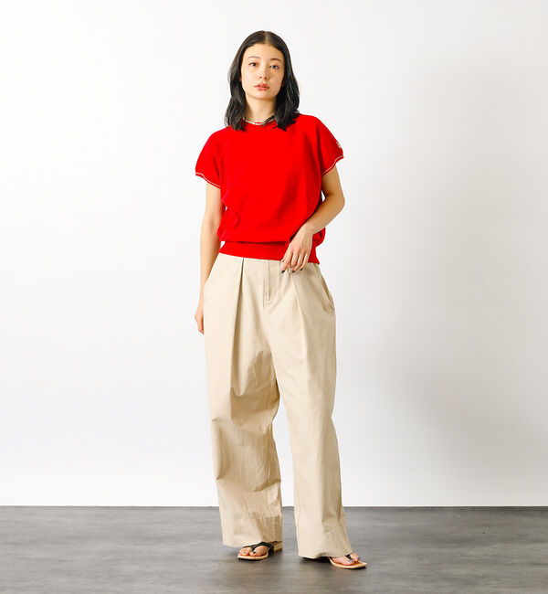 Rouge vif「【SOMETHING/サムシング】コットンニットプルオーバー / ラグラン【WE」|ニット・セーター|