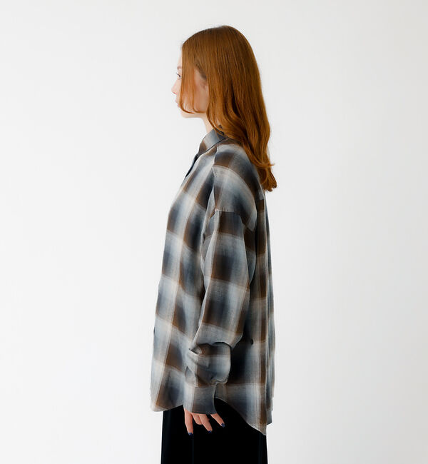 Rouge vif「【MICA&DEAL /マイカアンドディール】オンブレ 2WAYシャツ/チェック」|シャツ・ブラウス|