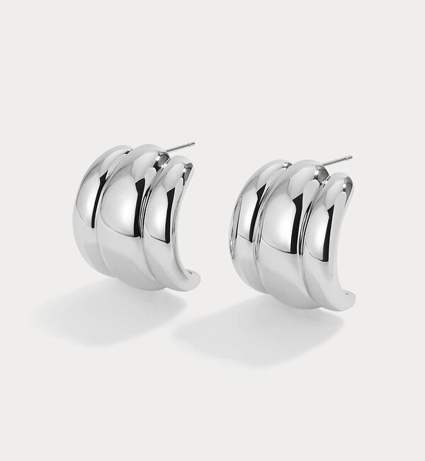 Rouge vif「【LILI CLASPE/リリクラスプ】ELSA SHIELD EARRINGS」|ピアス|