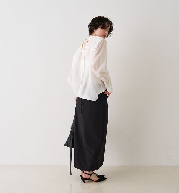 Rouge vif「シアースタンドタイブラウス」|シャツ・ブラウス|