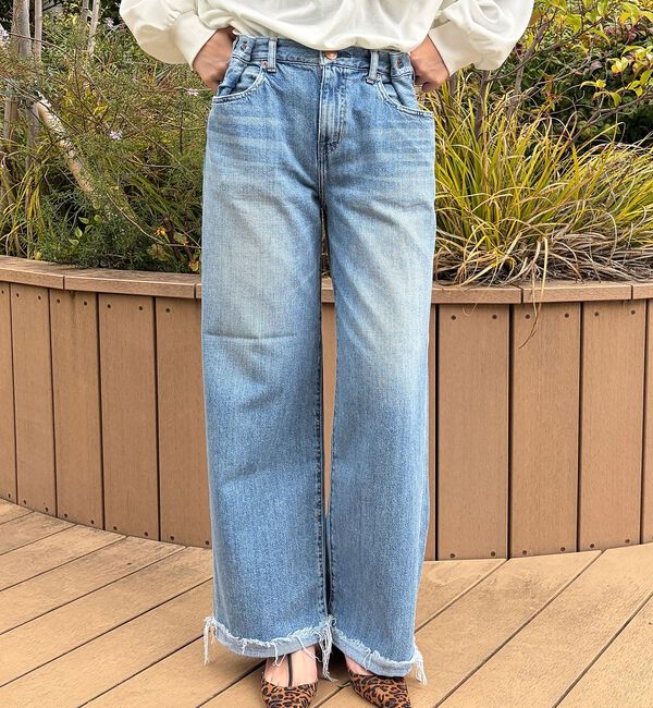 Rouge vif「【RED CARD/レッドカード】Wish ウィッシュ ワイドストレートデニム/」|デニム|