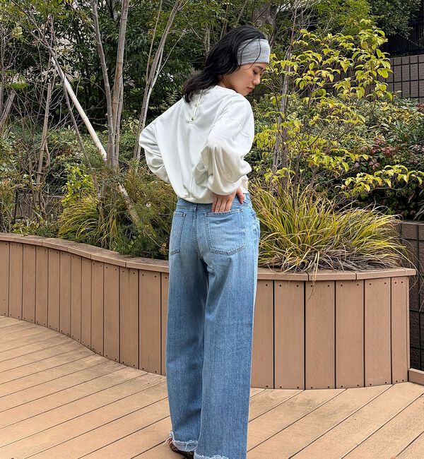 Rouge vif「【RED CARD/レッドカード】Wish ウィッシュ ワイドストレートデニム/」|デニム|