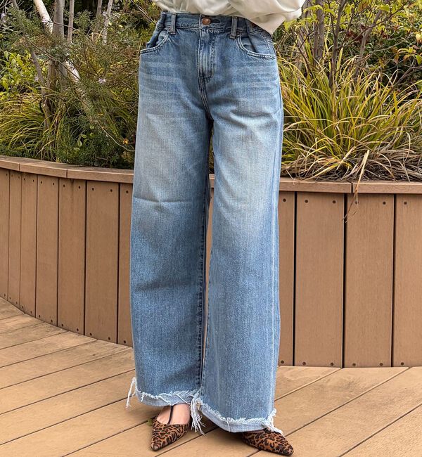 Rouge vif「【RED CARD/レッドカード】Wish ウィッシュ ワイドストレートデニム/」|デニム|