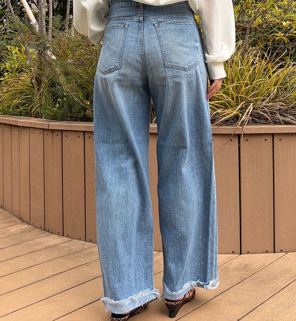 Rouge vif「【RED CARD/レッドカード】Wish ウィッシュ ワイドストレートデニム/」|デニム|