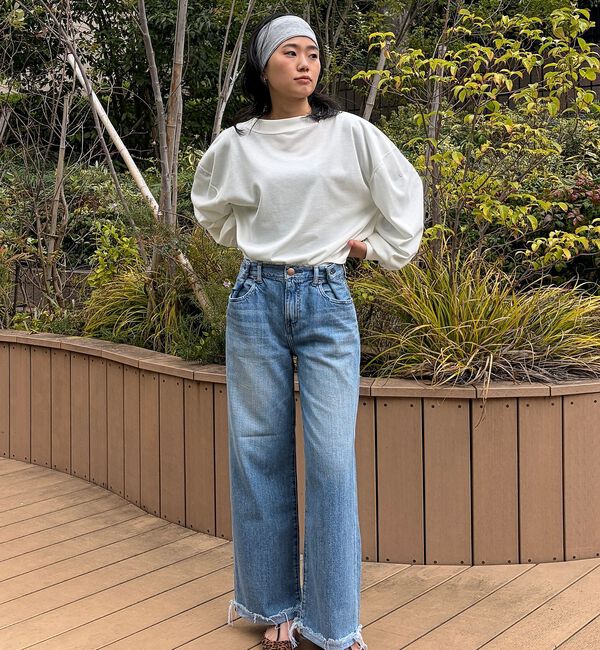 Rouge vif「【RED CARD/レッドカード】Wish ウィッシュ ワイドストレートデニム/」|デニム|