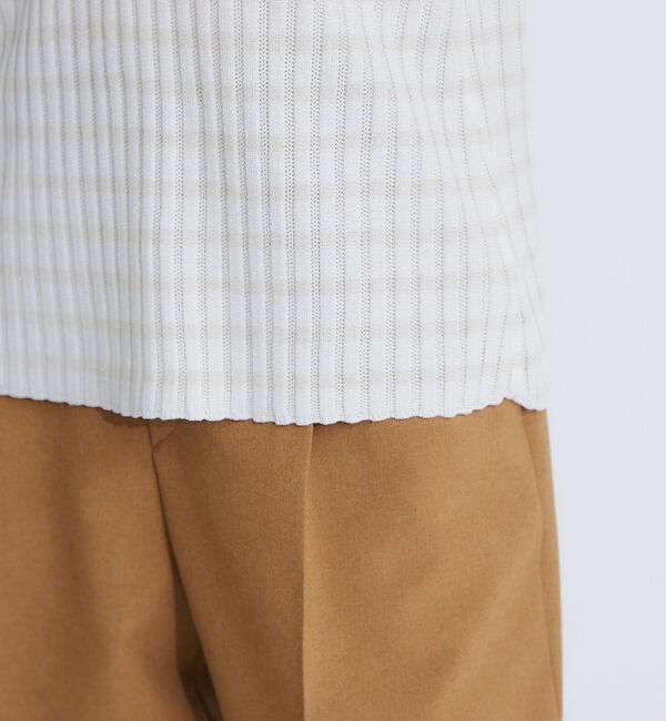 qualite「2WAY Vネックアシメニット」|ニット・セーター|