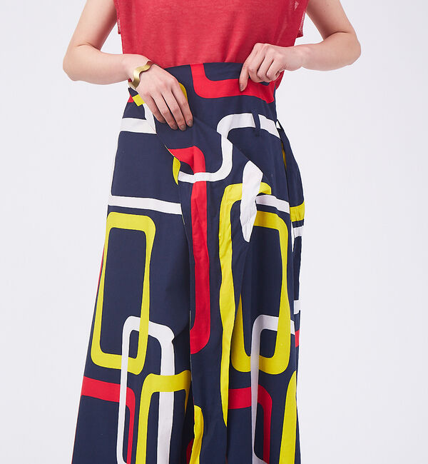 qualite「ジオメプリントラップパンツ」|その他|