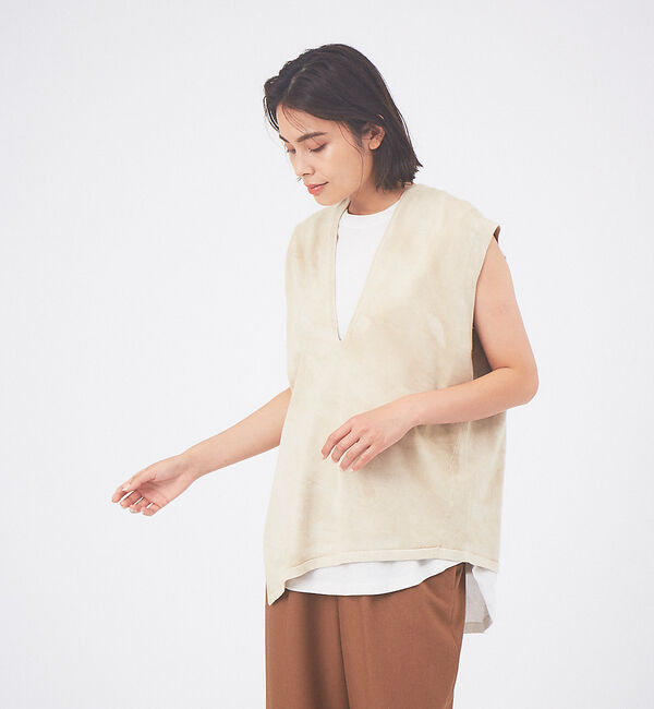 qualite「コールドダイアシメロングニット」|ニット・セーター|