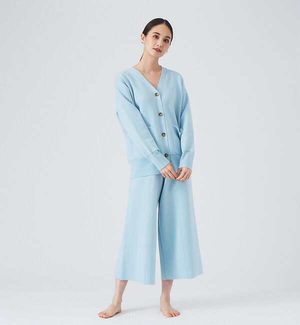 qualite「【WEB・一部店舗限定】圧縮ニットクロップドパンツ◇セットアップ対応」|その他|