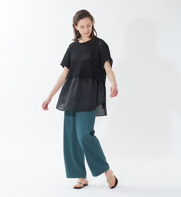 qualite「《セットアップ対応》ブライトリネンパンツ」|その他|