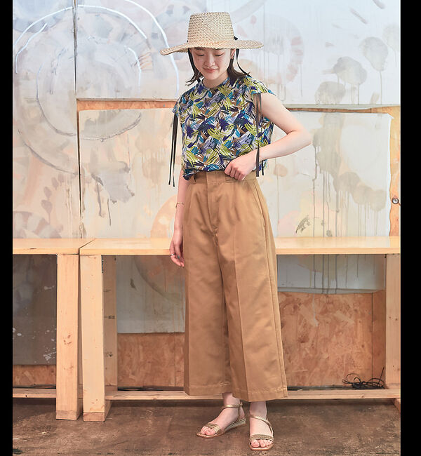 qualite「【Dickies&times;qualite】ワイドパンツ」|その他|ダークベージュ