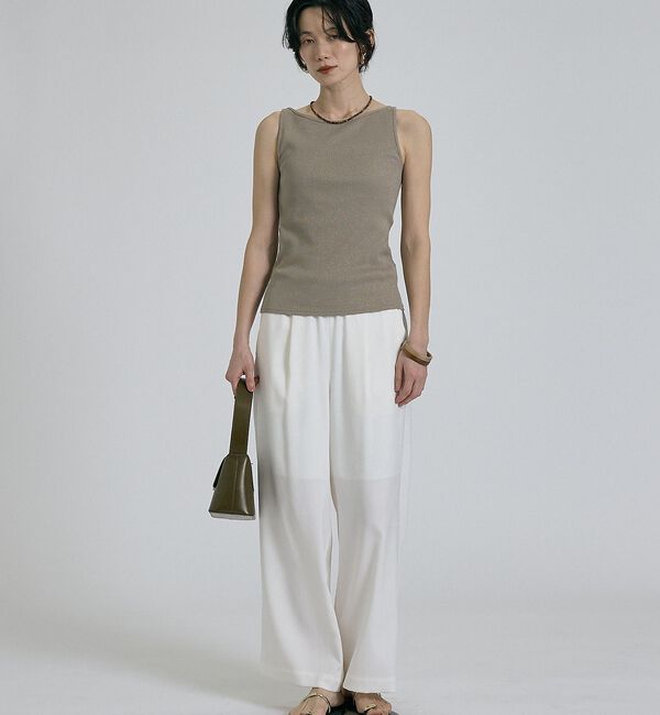 qualite「【ベストセラーアイテム！新色追加】リネンライクパンツ/セットアップ対応【予約】」|その他|