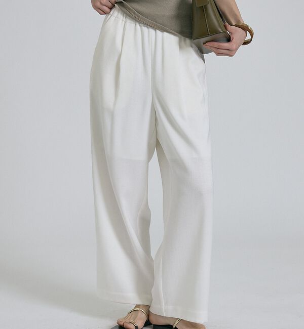 qualite「【ベストセラーアイテム！新色追加】リネンライクパンツ/セットアップ対応【予約】」|その他|