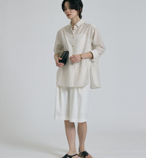 qualite「【大人が穿ける上品ショート丈／新型登場】リネンライクショートパンツ/セットアップ」|その他|