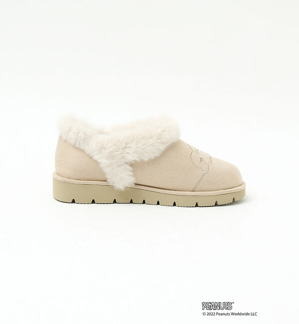 AU BANNISTER「【PEANUTS&times;Au BANNISTER】スヌーピーコラボ エコムートンブーツ」|ショートブーツ|