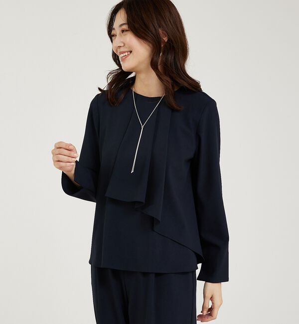 abahouse mavie「【エニデイカセット/上下２点セット】タックフレアーセットアップ/通勤/セミオケ」|スーツ|