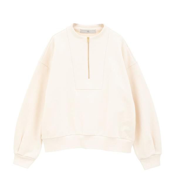 TIARA「ZIPプルオーバー」|Tシャツ・カットソー|オフホワイト