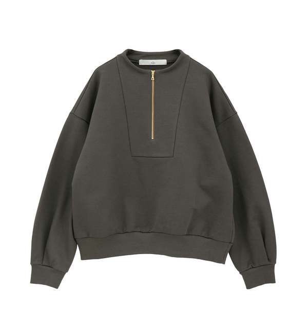 TIARA「ZIPプルオーバー」|Tシャツ・カットソー|チャコールグレー