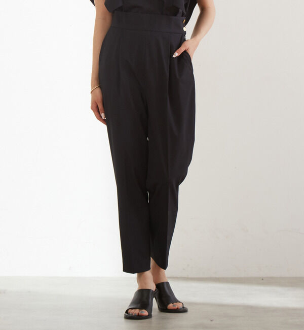 Liesse「テーパードパンツ（セットアップ対応可）」|その他|ブラック