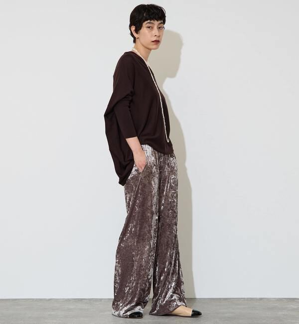 Liesse「クラッシュベロアワイドパンツ」|その他|