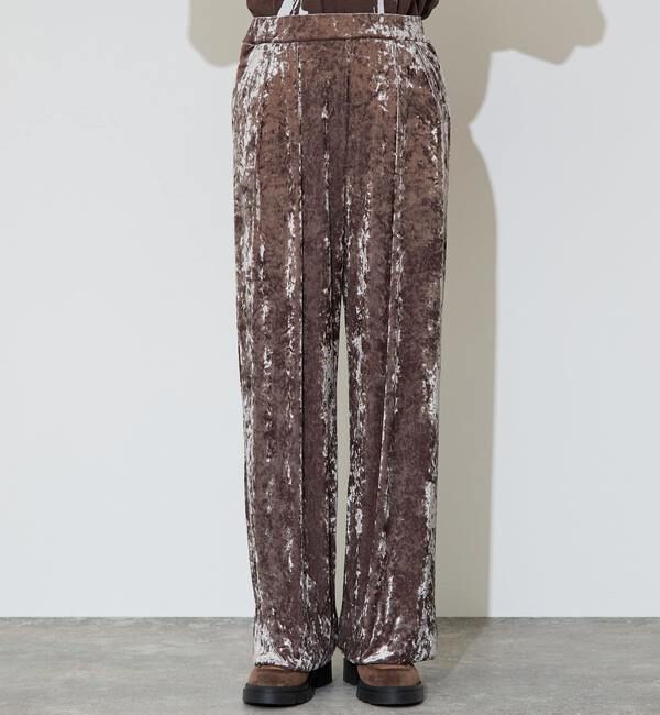 Liesse「クラッシュベロアワイドパンツ」|その他|