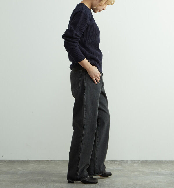 SOFFITTO「レースパッチ付きワッフルニット」|ニット・セーター|