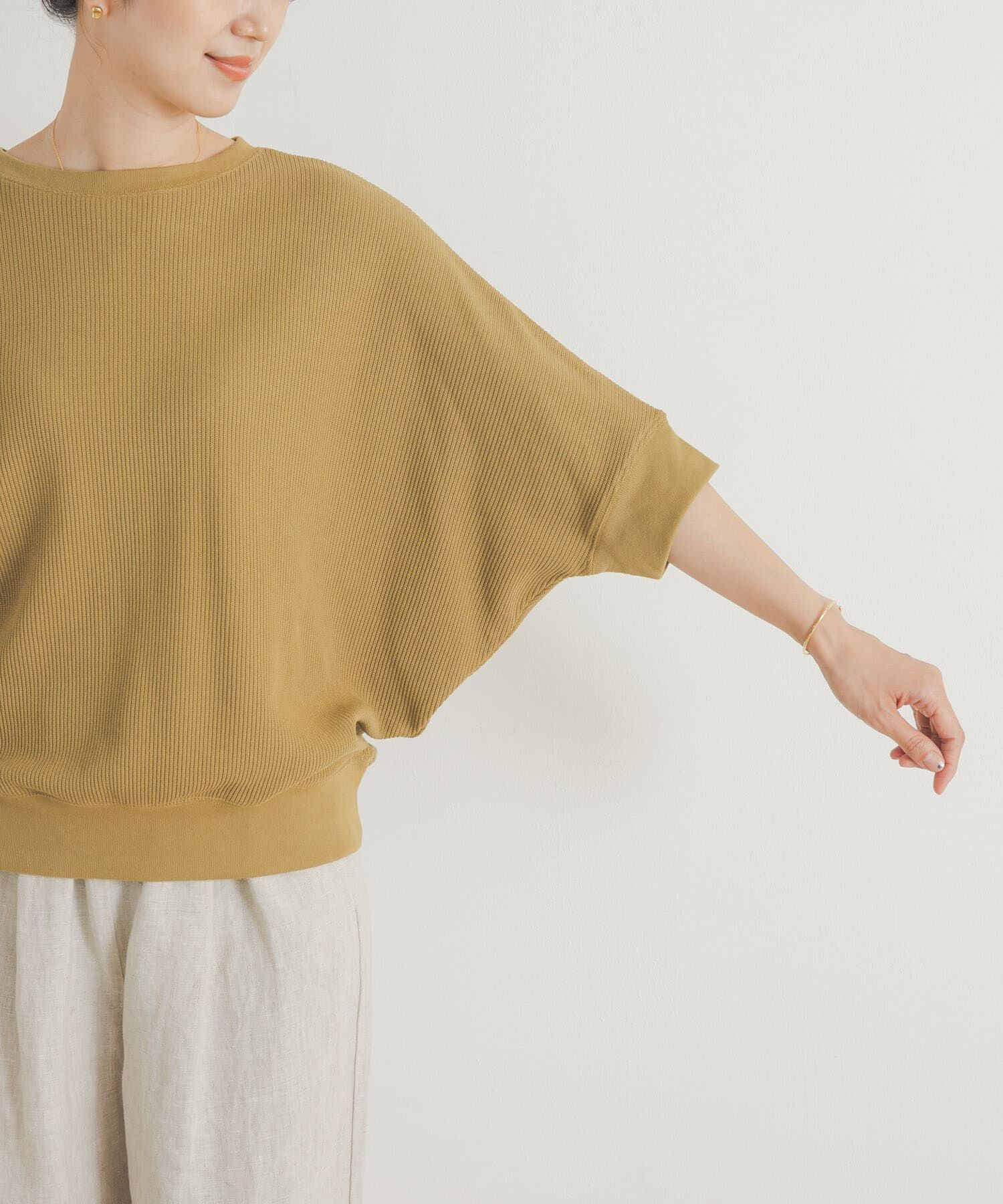 URBAN RESEARCH DOORS「タックフライスワイドTシャツ」|Tシャツ・カットソー|