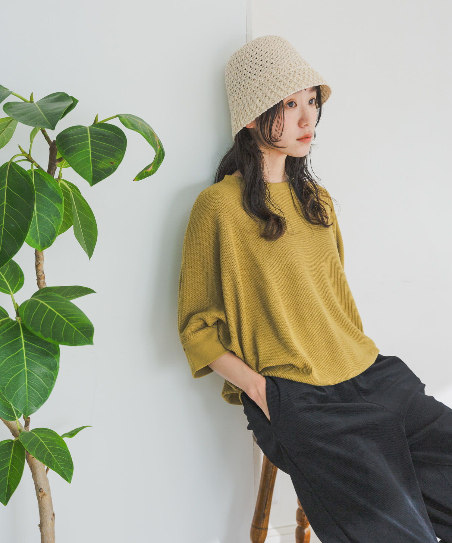 URBAN RESEARCH DOORS「タックフライスワイドTシャツ」|Tシャツ・カットソー|