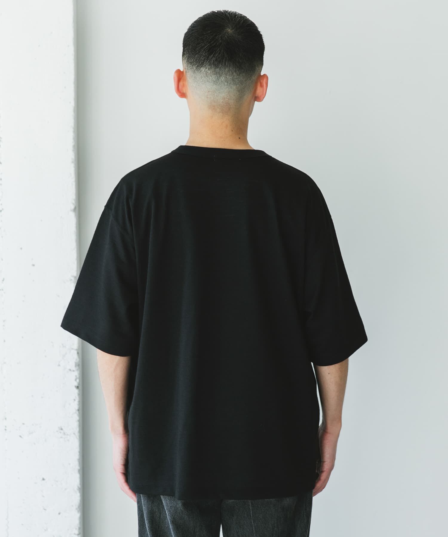 URBAN RESEARCH DOORS「JAPAN FABRIC リネンライクTシャツ」|Tシャツ・カットソー|