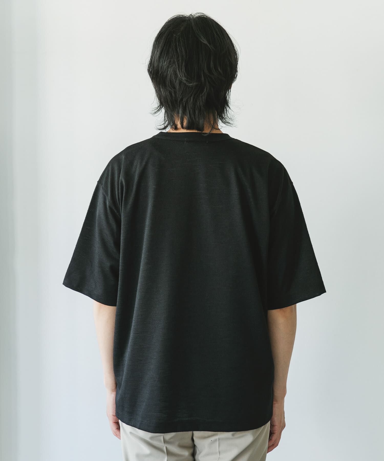 URBAN RESEARCH DOORS「JAPAN FABRIC リネンライクTシャツ」|Tシャツ・カットソー|