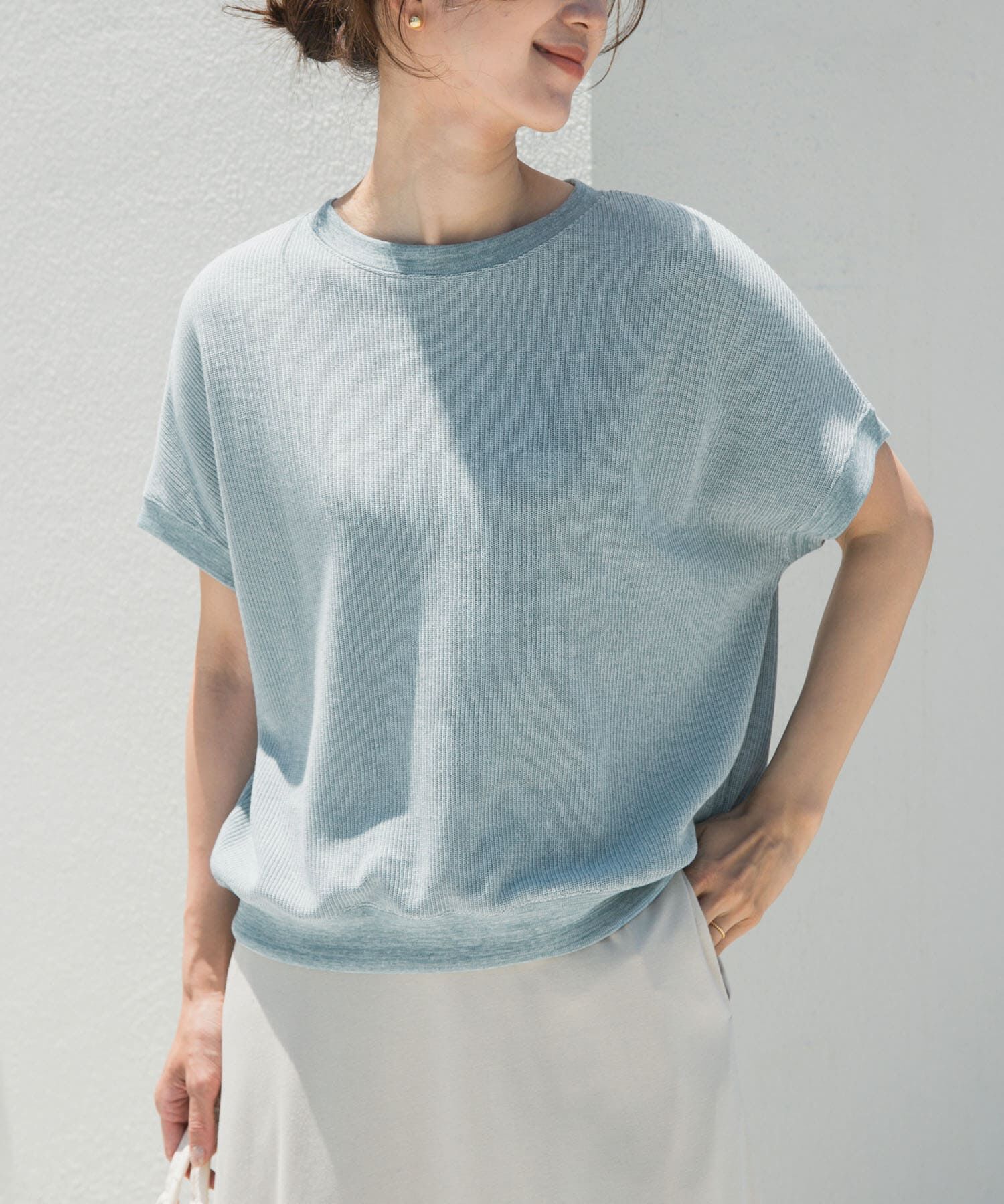 URBAN RESEARCH DOORS「タックフライスフレンチTシャツ」|Tシャツ・カットソー|