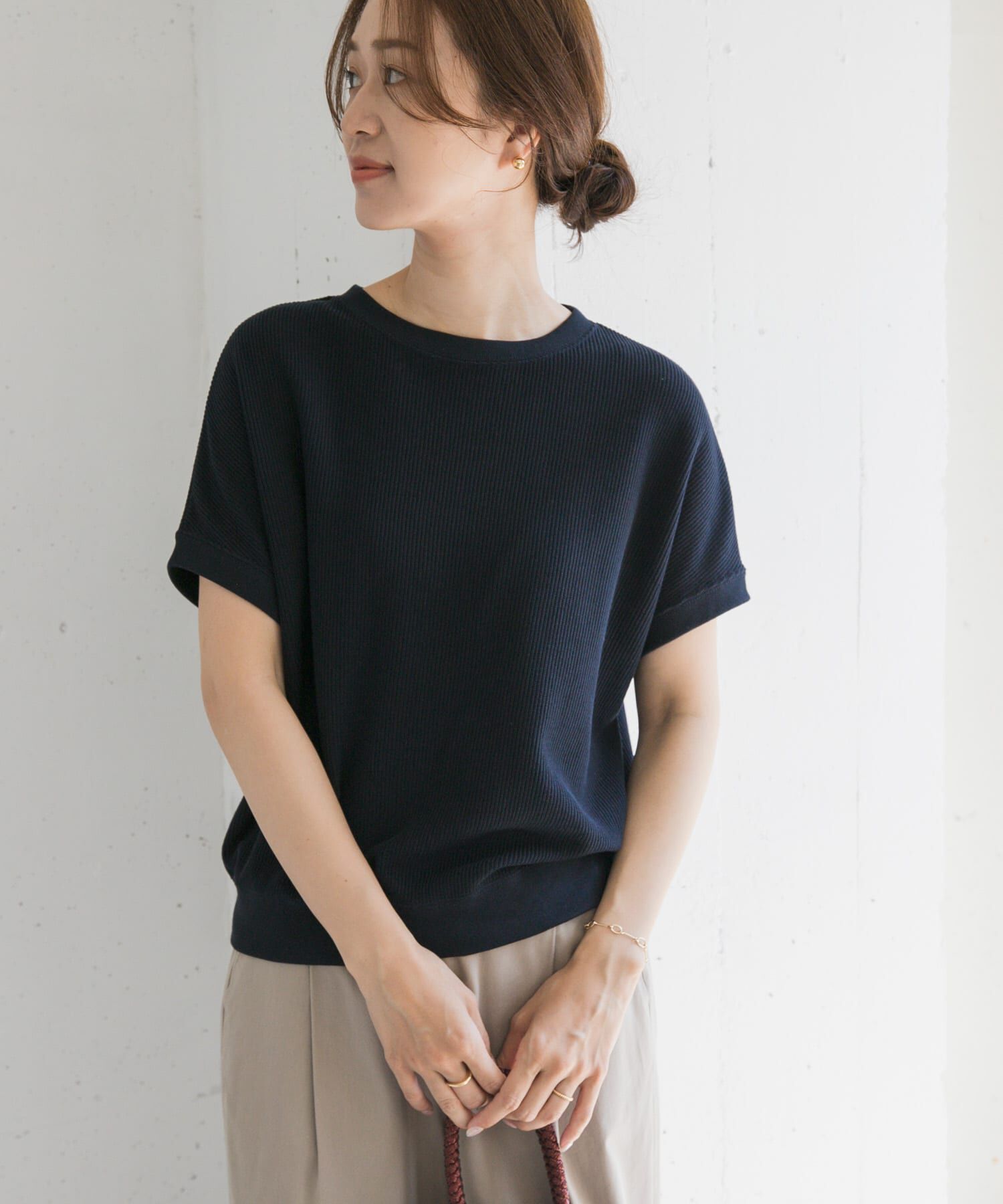 URBAN RESEARCH DOORS「タックフライスフレンチTシャツ」|Tシャツ・カットソー|