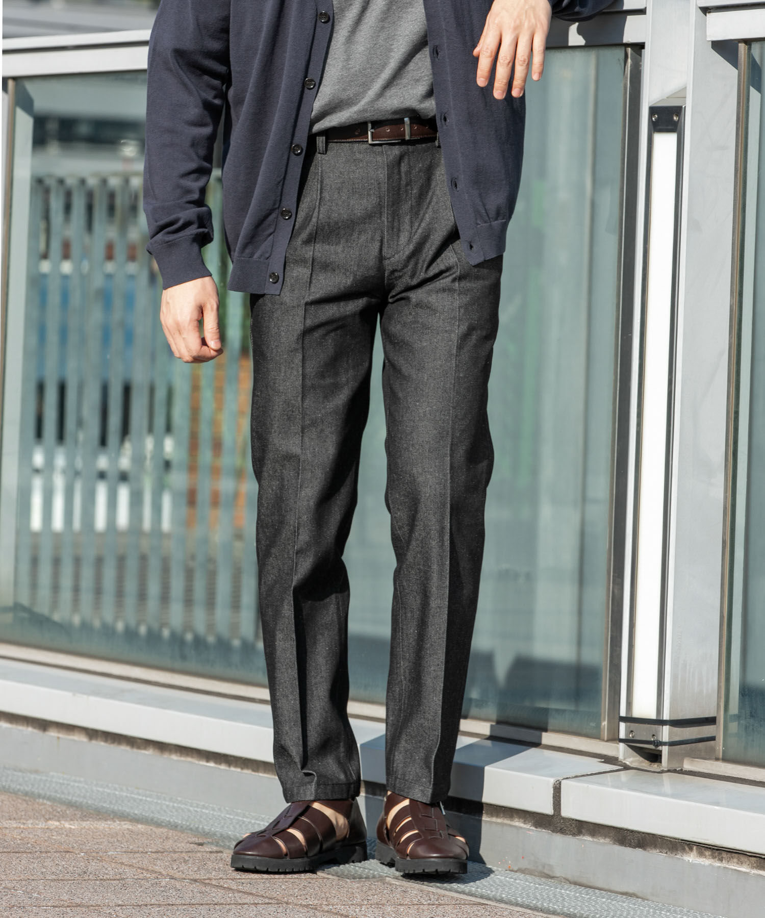 URBAN RESEARCH ROSSO「『XLサイズあり』デニムスラックスパンツ」|デニム|