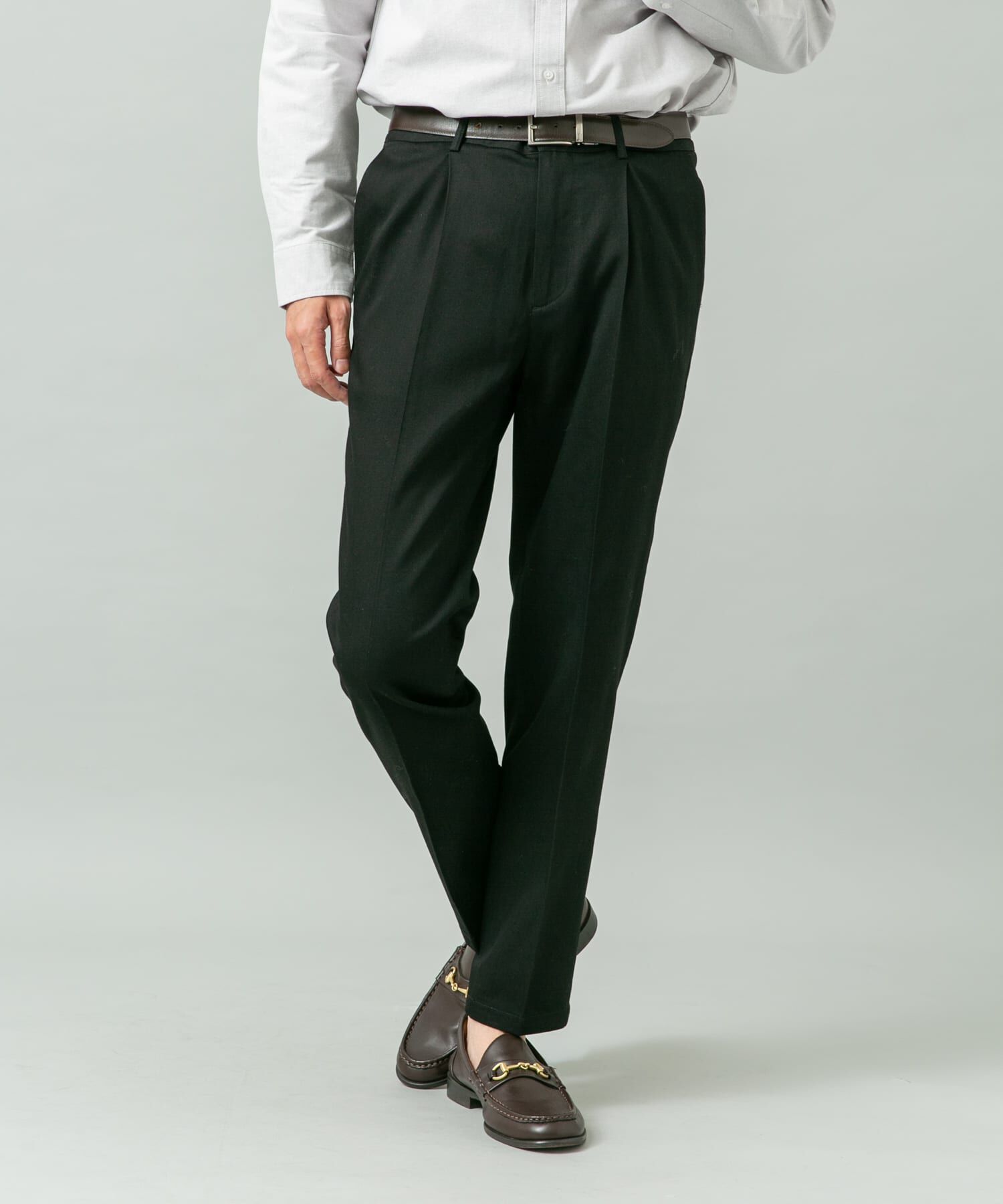 URBAN RESEARCH ROSSO「『XLサイズあり』デニムスラックスパンツ」|デニム|ブラック系その他