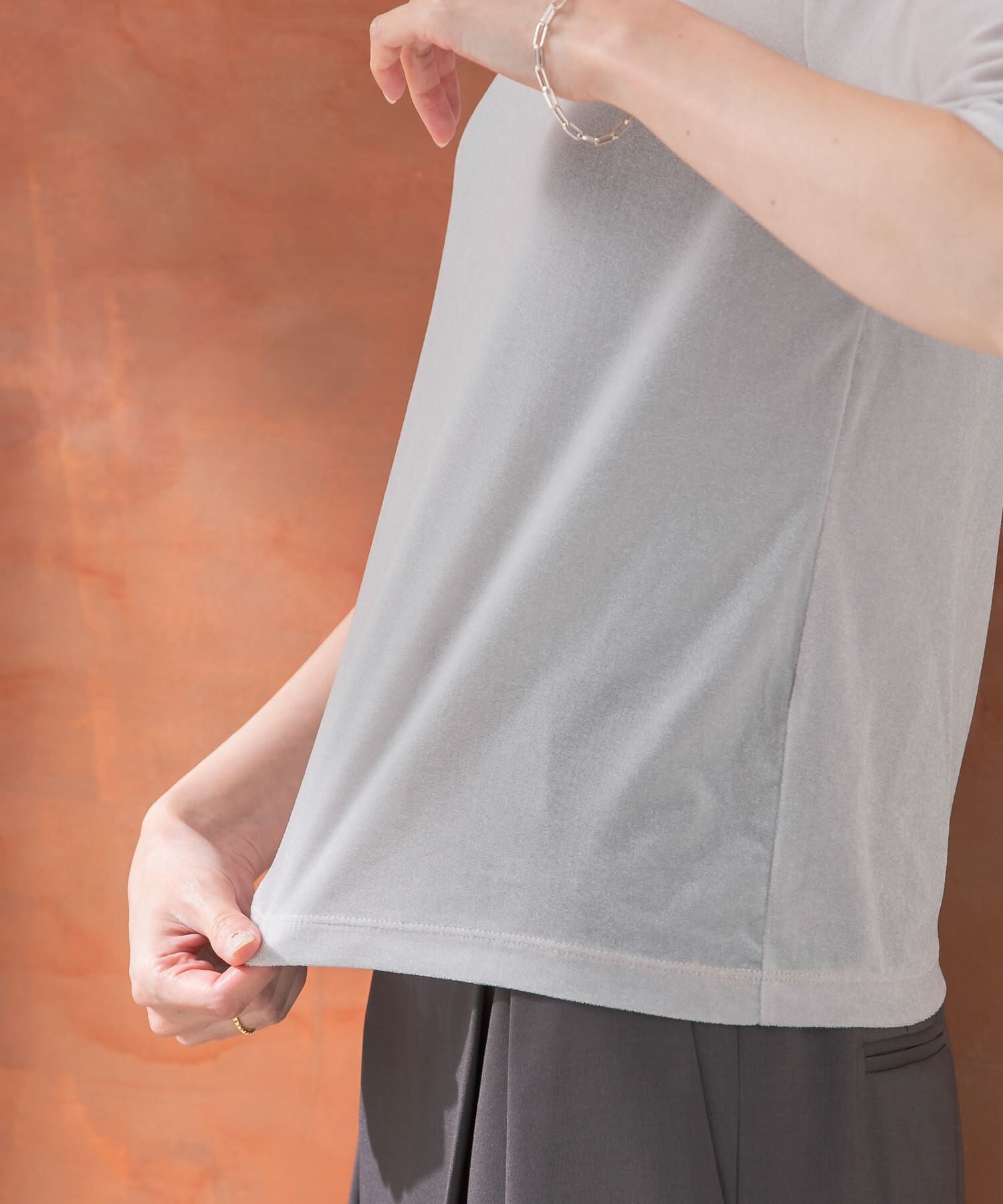 URBAN RESEARCH ROSSO「シアーベロアTシャツ」|Tシャツ・カットソー|