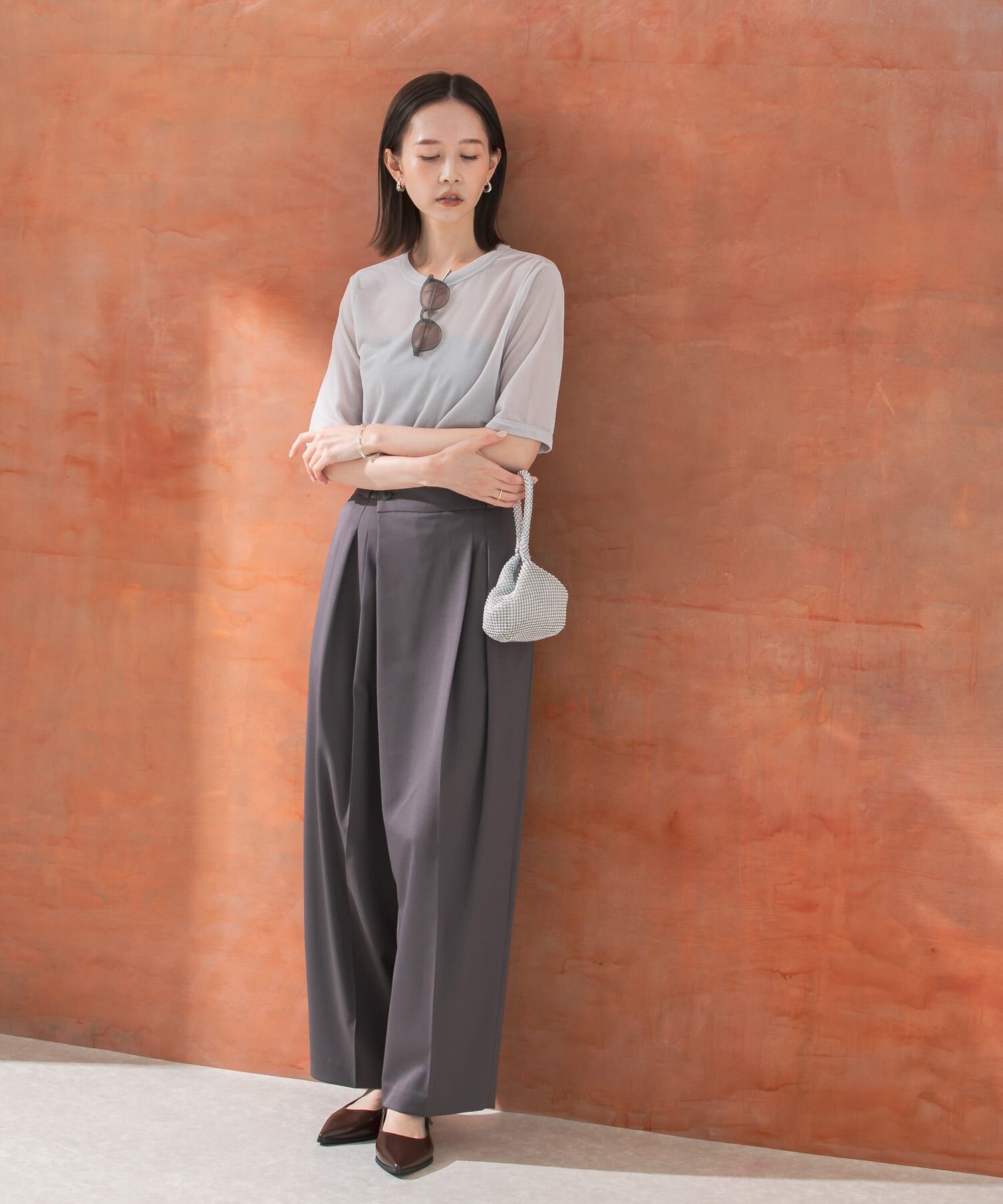 URBAN RESEARCH ROSSO「シアーベロアTシャツ」|Tシャツ・カットソー|