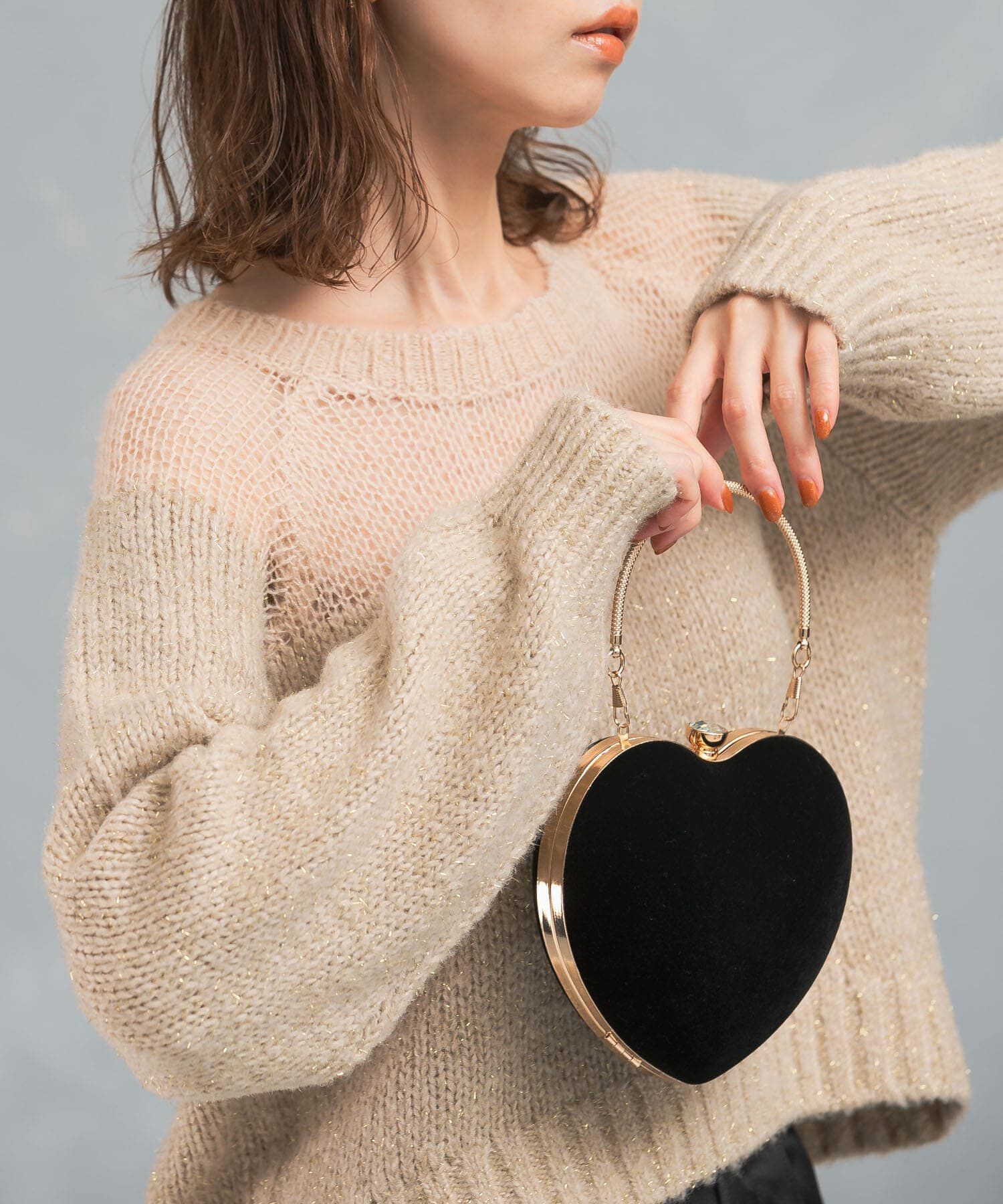 URBAN RESEARCH ROSSO「『WEB限定』ドッキングラメニット」|ニット・セーター|