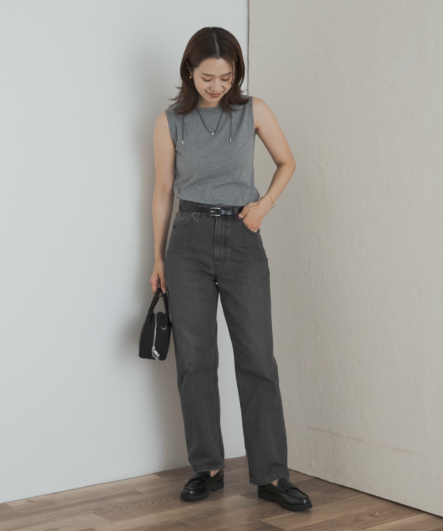 URBAN RESEARCH DOORS「クリアフライスノースリーブプルオーバー」|Tシャツ・カットソー|