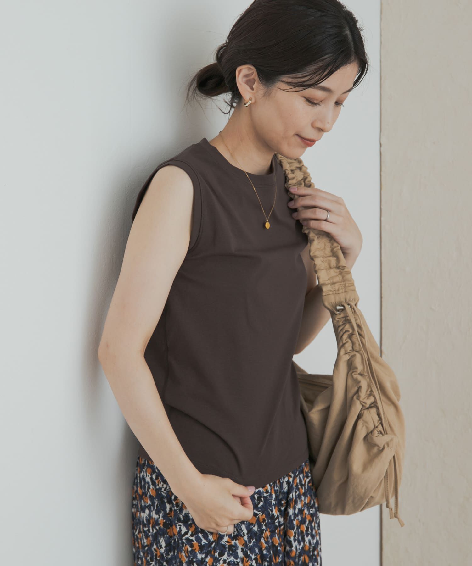 URBAN RESEARCH DOORS「クリアフライスノースリーブプルオーバー」|Tシャツ・カットソー|