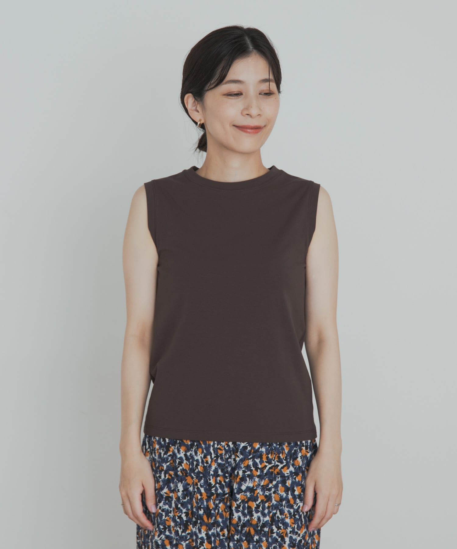 URBAN RESEARCH DOORS「クリアフライスノースリーブプルオーバー」|Tシャツ・カットソー|