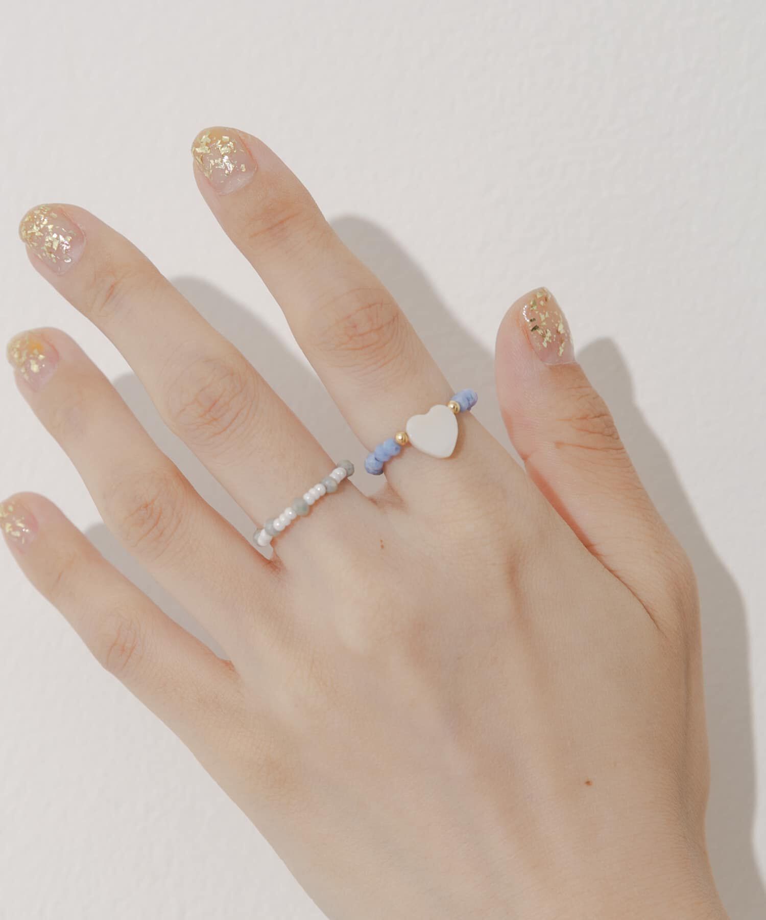 SMELLY「カラービーズ2セットリング」|リング|