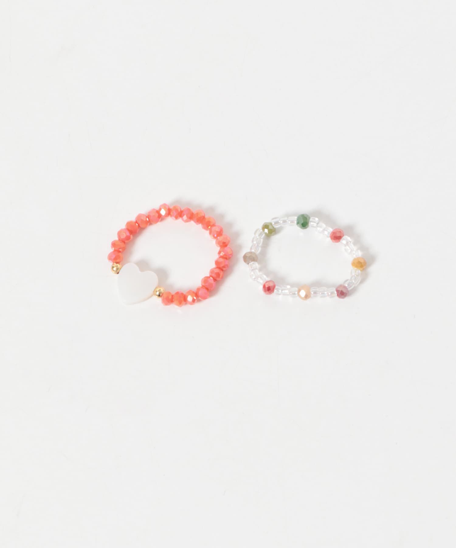 SMELLY「カラービーズ2セットリング」|リング|