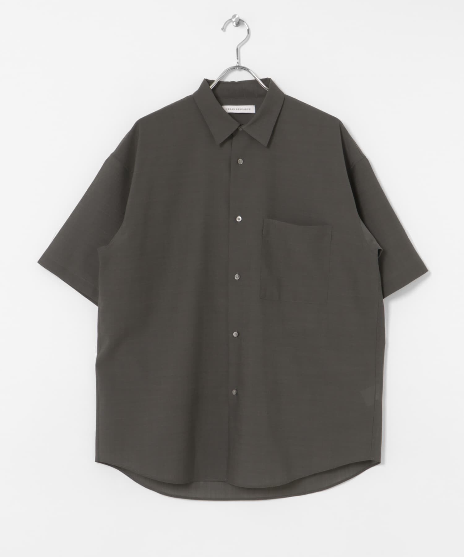 URBAN RESEARCH「ウォッシャブルウールサイロフィルショートスリーブシャツ」|シャツ・ブラウス|