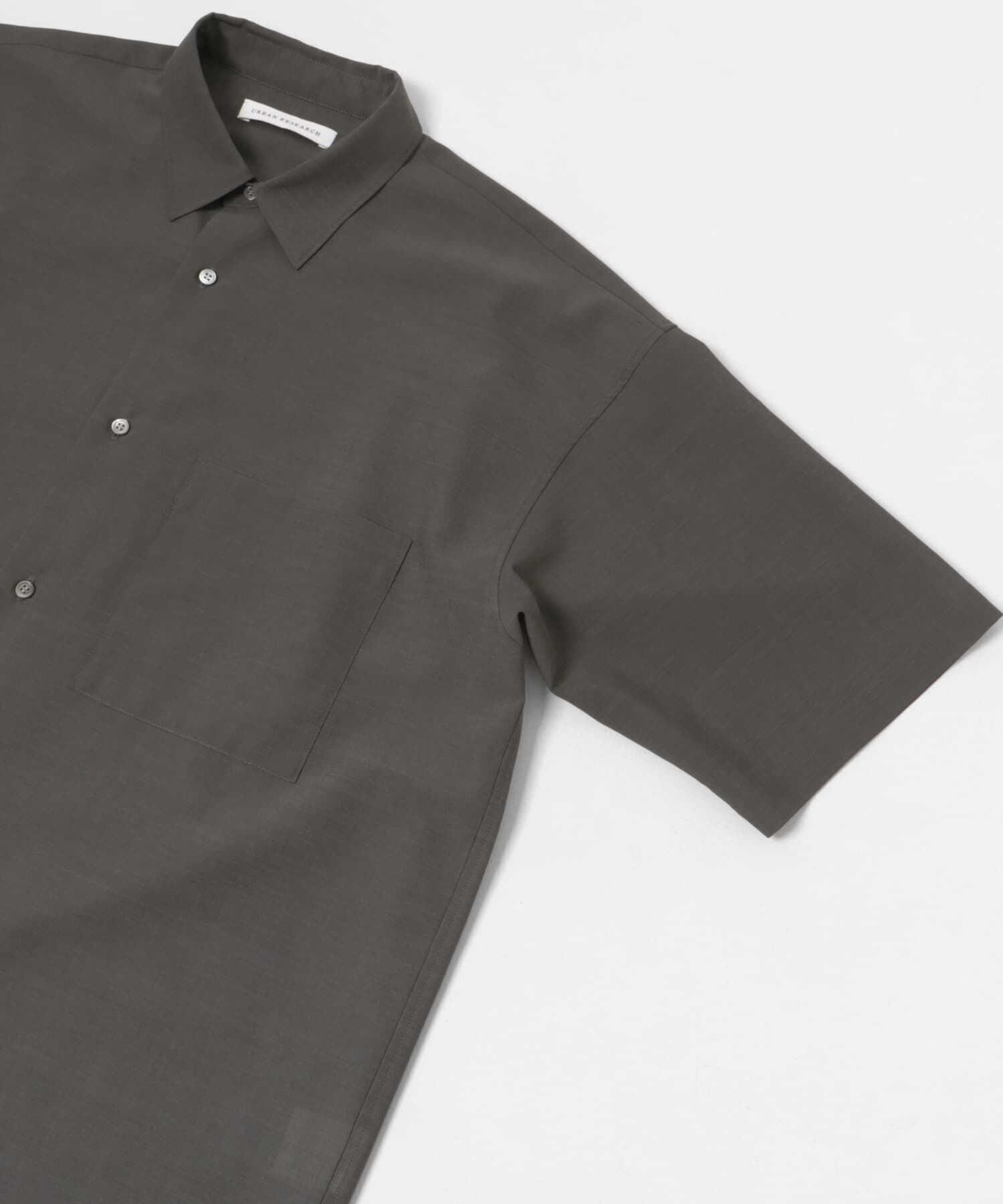 URBAN RESEARCH「ウォッシャブルウールサイロフィルショートスリーブシャツ」|シャツ・ブラウス|