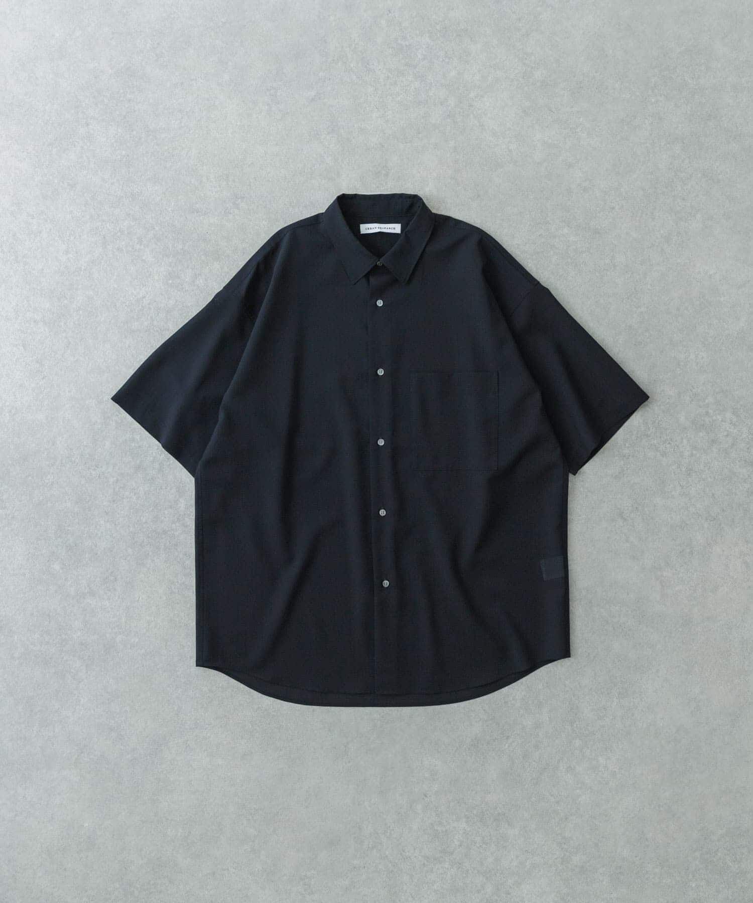 URBAN RESEARCH「ウォッシャブルウールサイロフィルショートスリーブシャツ」|シャツ・ブラウス|