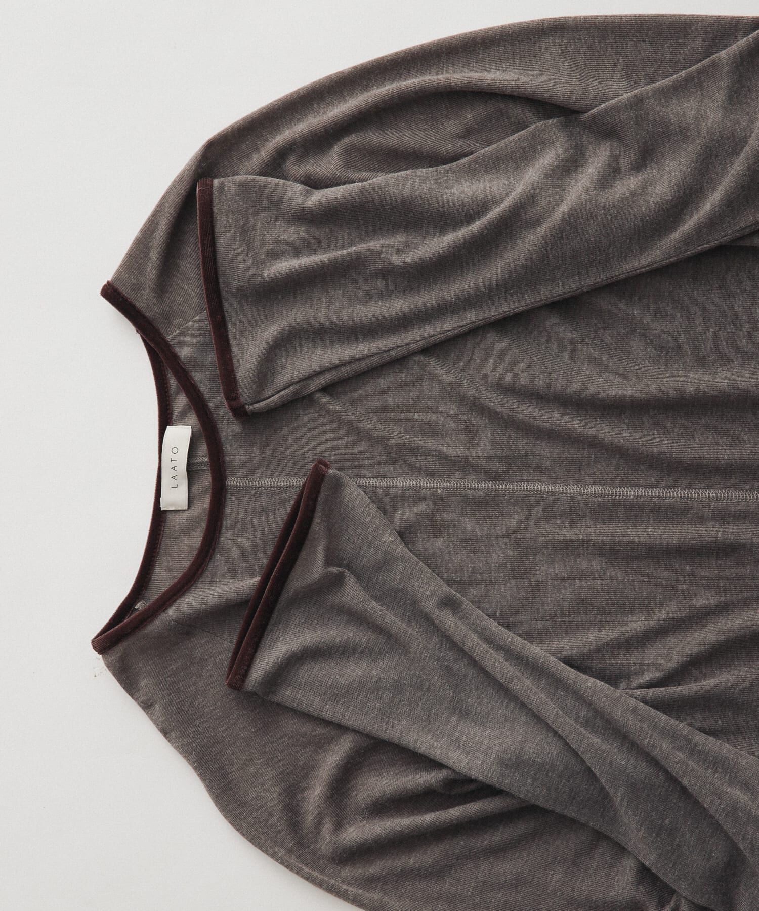 LAATO「piping velor sheer tee」|Tシャツ・カットソー|