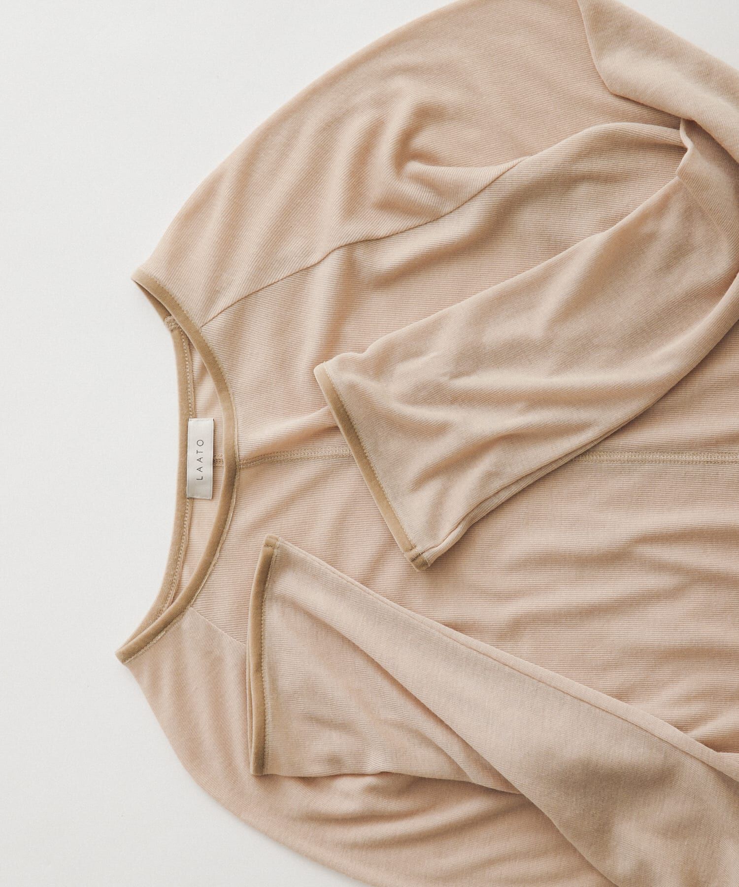 LAATO「piping velor sheer tee」|Tシャツ・カットソー|