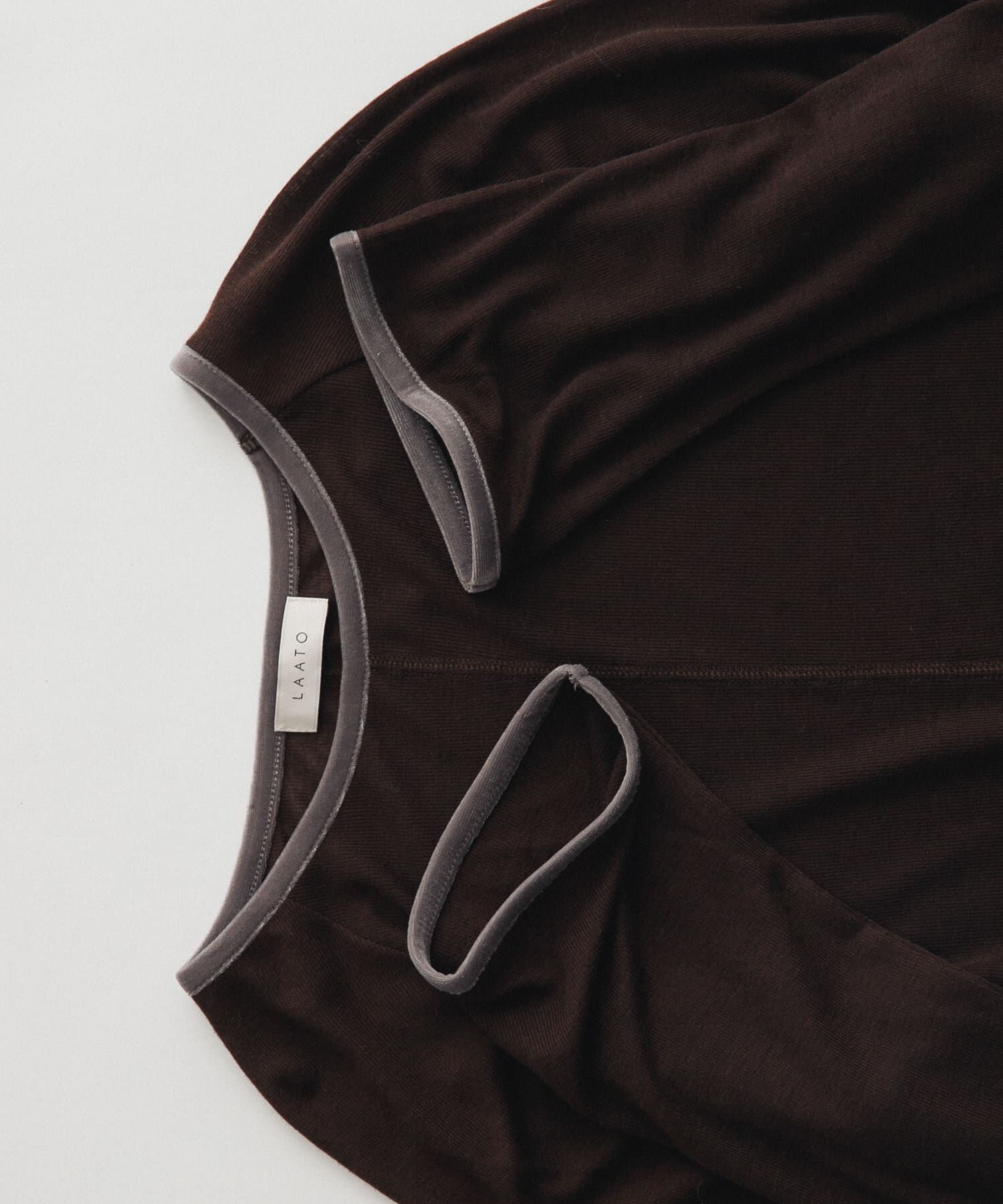 LAATO「piping velor sheer tee」|Tシャツ・カットソー|