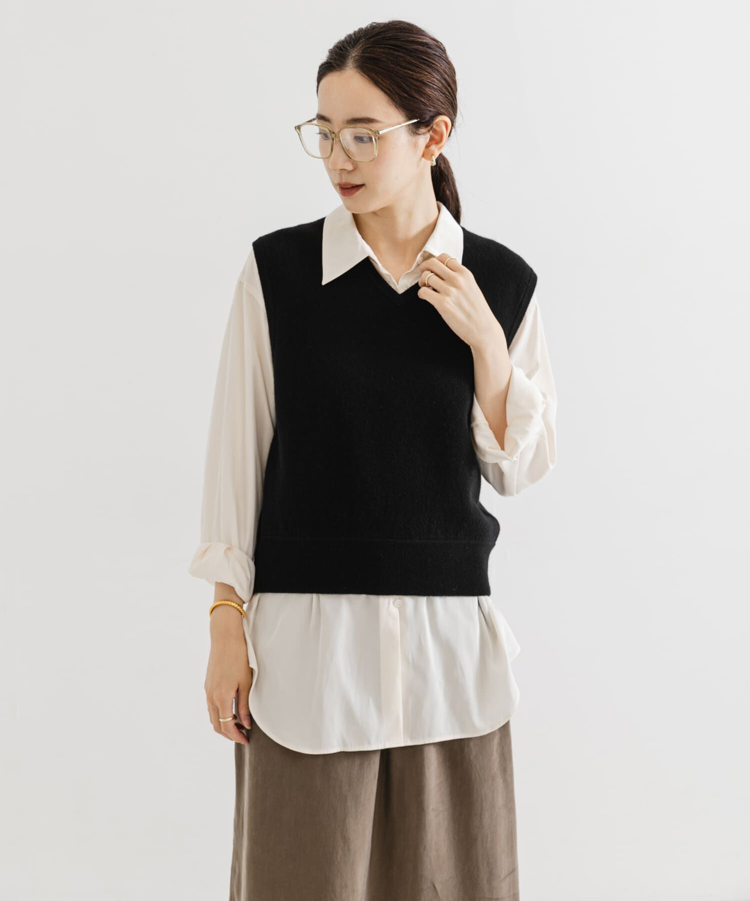 URBAN RESEARCH「ウールカシミヤVネックニットベスト」|ニット・セーター|