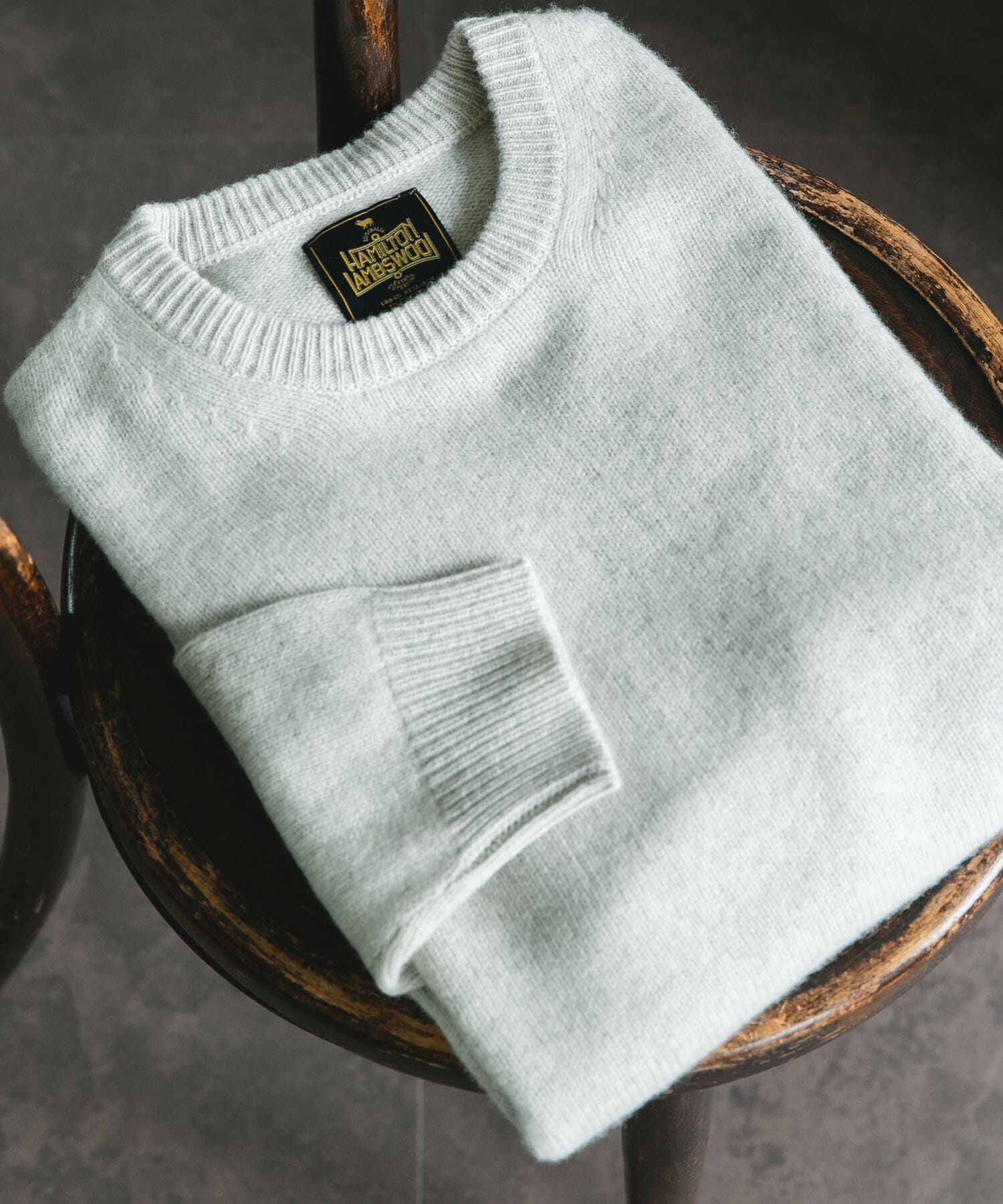 URBAN RESEARCH DOORS「ハミルトンウールクルーネックニット」|ニット・セーター|オフホワイト